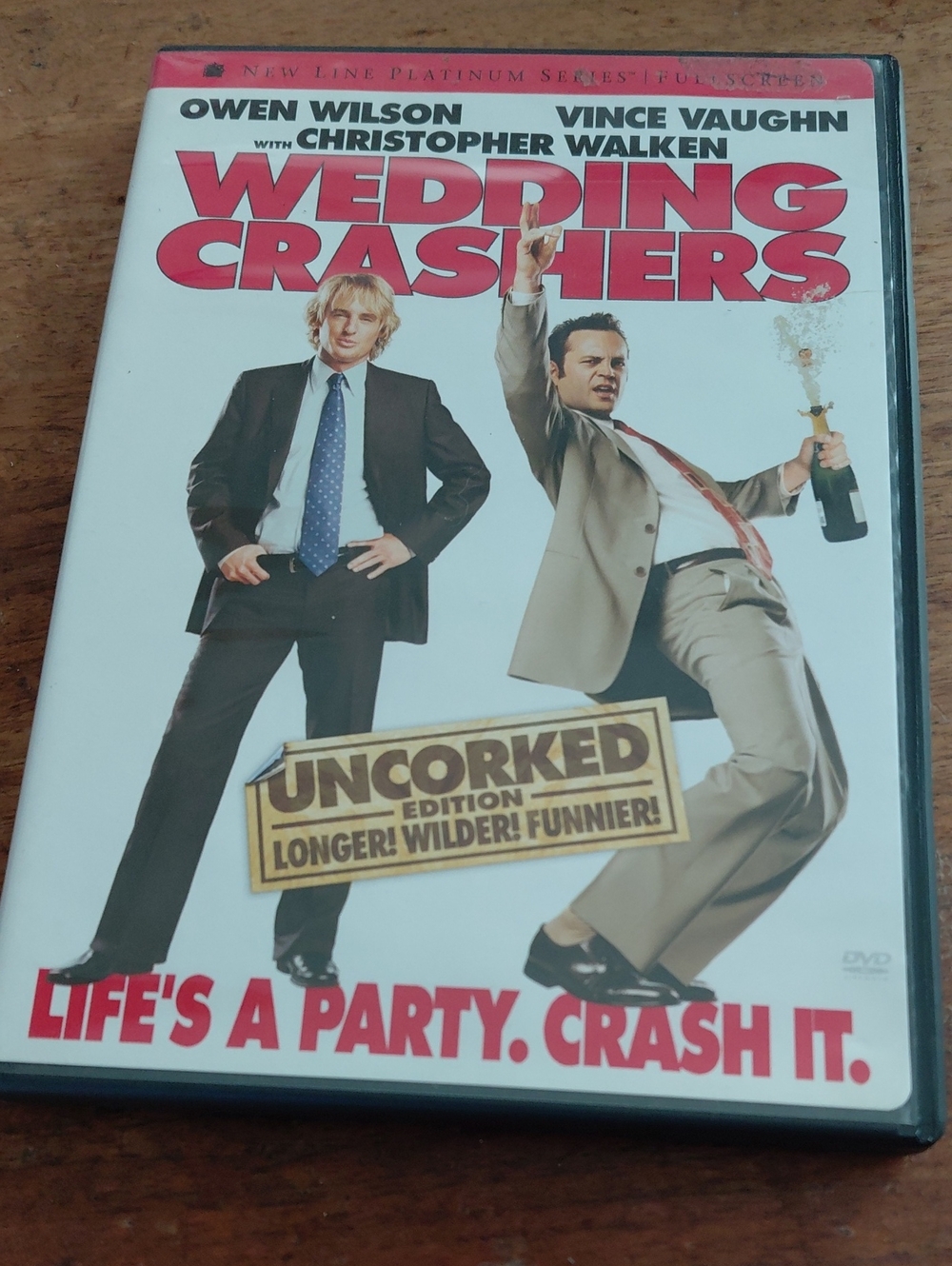 Wedding Crashers DVD — White & Red Cover